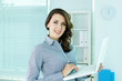 Woman with laptop