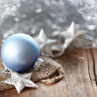blaue Chrisbaumkugel blaue Chrisbaumkugel