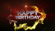 Vidéo : Happy Birthday Text in Particle (Double Version) - HD1080 Happy Birthday Text in Particle (Double Version) - HD1080