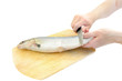 Cleaning raw fish
