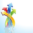 Transparent arrows background