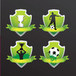 soccer winners shields vector background soccer winners shields vector background