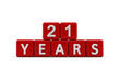 Red letter cubes 21 years