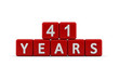 Red letter cubes 41 years