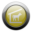 Yellow Metallic Orb Button "Stable"