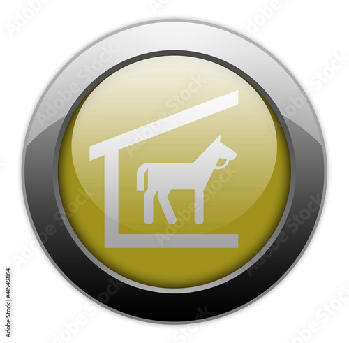 Illustration: Yellow Metallic Orb Button "Stable" Yellow Metallic Orb Button "Stable"