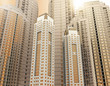 Skyscrapers.3d render.