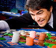 Man in a casino