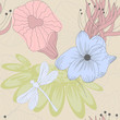 vector seamless flower background