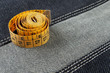 tape measure on cloth
