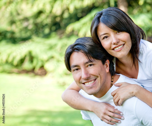 Photo: Happy couple outdoors Happy couple outdoors