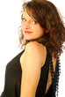 Sexy brunette woman in elegant evening dress 329 Sexy brunette woman in elegant evening dress 329