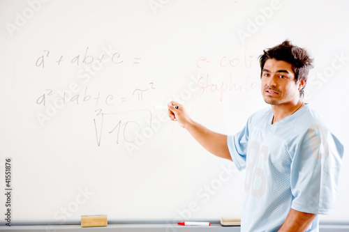 Photo: Writing on the board Writing on the board