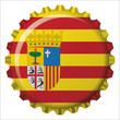 Capa botella bandera Aragon Capa botella bandera Aragon