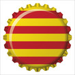 Chapa botella bandera Cataluña Chapa botella bandera Cataluña