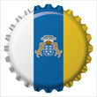 Chapa botella bandera Islas Canarias Chapa botella bandera Islas Canarias