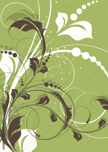 Vektor: Abstract floral background Abstract floral background