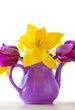 Purple tulips.