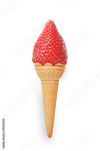 Photo: glace fraise glace fraise
