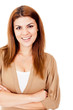 Casual woman smiling