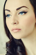 Beautiful vintage portrait of young pretty lady Beautiful vintage portrait of young pretty lady
