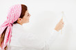 Woman painting