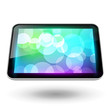 Vektor: Fictitious touch tablet 6, with background Fictitious touch tablet 6, with background