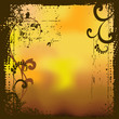 Background with florals, 2d vector illustration Background with florals, 2d vector illustration