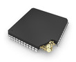 Microchip with mechanical gears inside