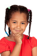 Pensive african little girl