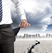empty pockets and financial crisis concept empty pockets and financial crisis concept