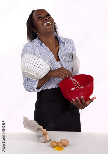 Photo: South African woman seeing humor mess she made South African woman seeing humor mess she made