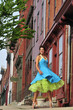 retro woman dancing