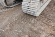 Equipment Tracks in Dirt