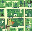 find alphabet on a seamless cartoon map
