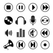 audio music icons audio music icons