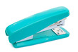 angle view blue stapler with clipping path angle view blue stapler with clipping path