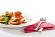 Fresh and delicious Caprese salad with tomatoes