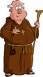 Cartoon monk