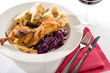 Roasted duck with cabbage and dumpling