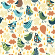 seamless pattern with cute birds seamless pattern with cute birds