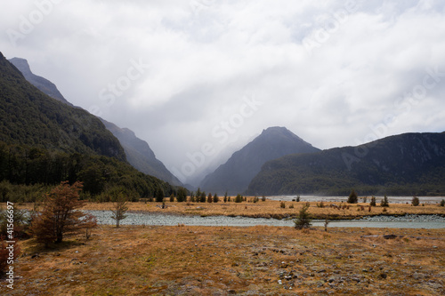 Photo: Dart River valley rain clouds, Mt Aspiring NP, NZ Dart River valley rain clouds, Mt Aspiring NP, NZ