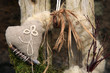 handmade wreath on the door