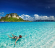 Tropical beach, snorkeling