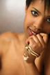 Photo: Beautiful black female closeup Beautiful black female closeup