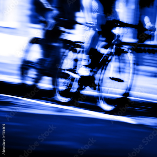 Photo: cyclist blur cyclist blur