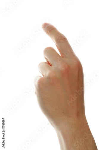 Photo: hand pointing with finger hand pointing with finger