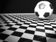 soccer ball in the interior