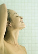 Woman taking shower