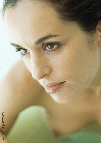 Photo: Nude woman, focus on face Nude woman, focus on face